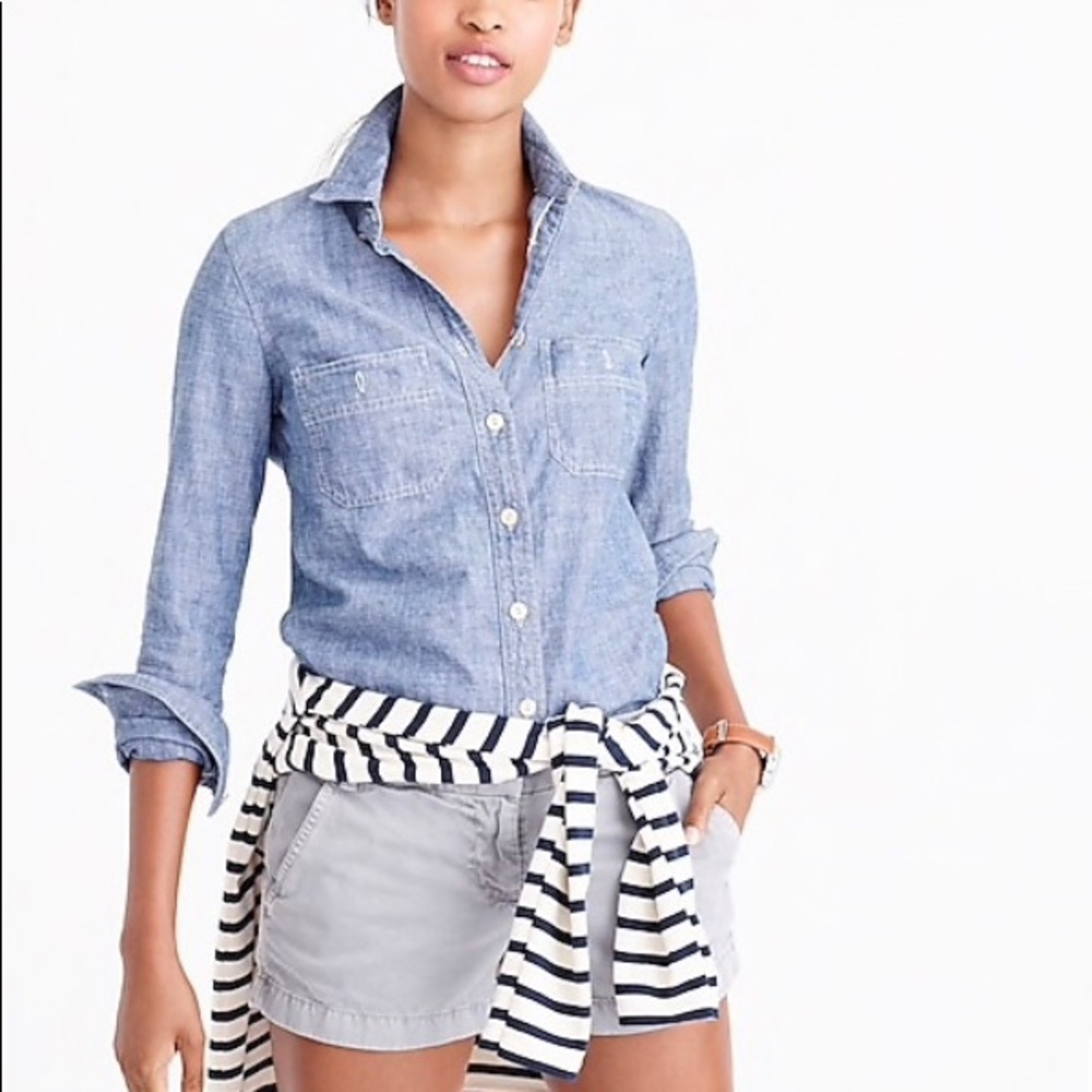 J. Crew Light Gray Chino Shorts